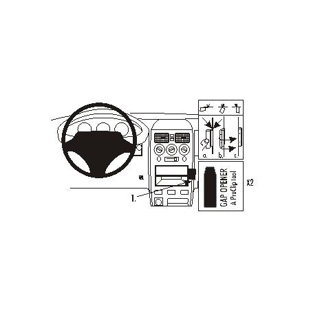 Brodit ProClip Angled Mount - Daihatsu Sirion 2002-2006