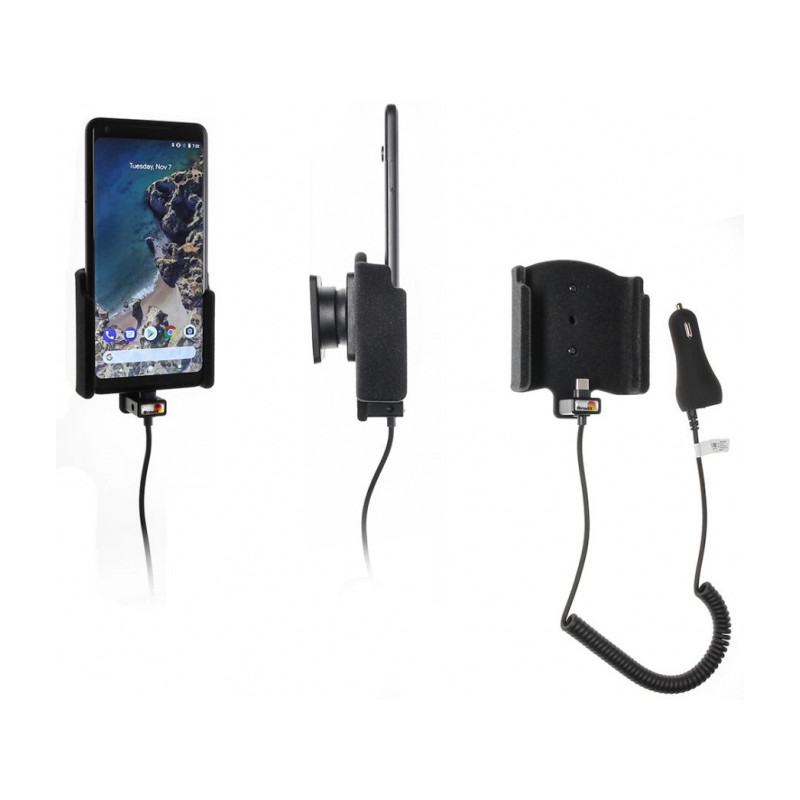 Brodit Aktiv holder med cigg kontakt - Google Pixel 2 XL
