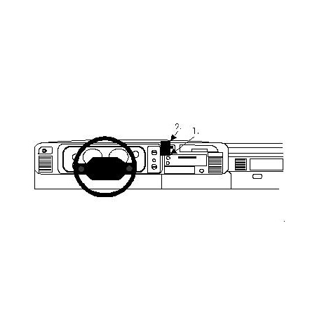 Brodit ProClip Center mt- Dodge Ram Pick Up 1500/2500/3500 95-97