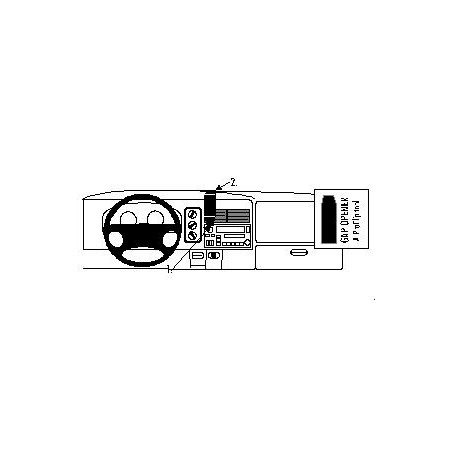 Brodit ProClip Center mt- Dodge Ram Pick Up 1500/2500/3500 98-02