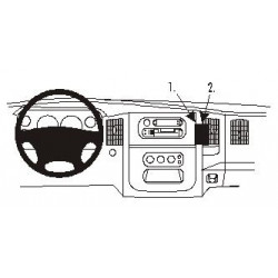 Brodit ProClip Angled mt- Dodge Ram Pick Up 1500/2500/3500 02-05