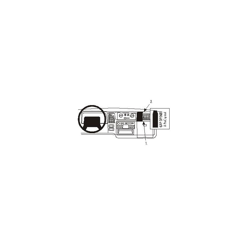 Brodit ProClip Angled - Fuso Canter/Mitsubishi Fuso Canter 01-06