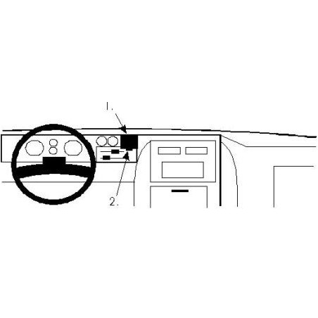 Brodit ProClip Center Mount - Chevrolet Van/GMC Van 78-95