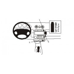Brodit ProClip Angled Mount - Hyundai Atos 1998-2009