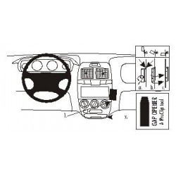 Brodit ProClip Angled Mount - Hyundai Accent 2000-2005