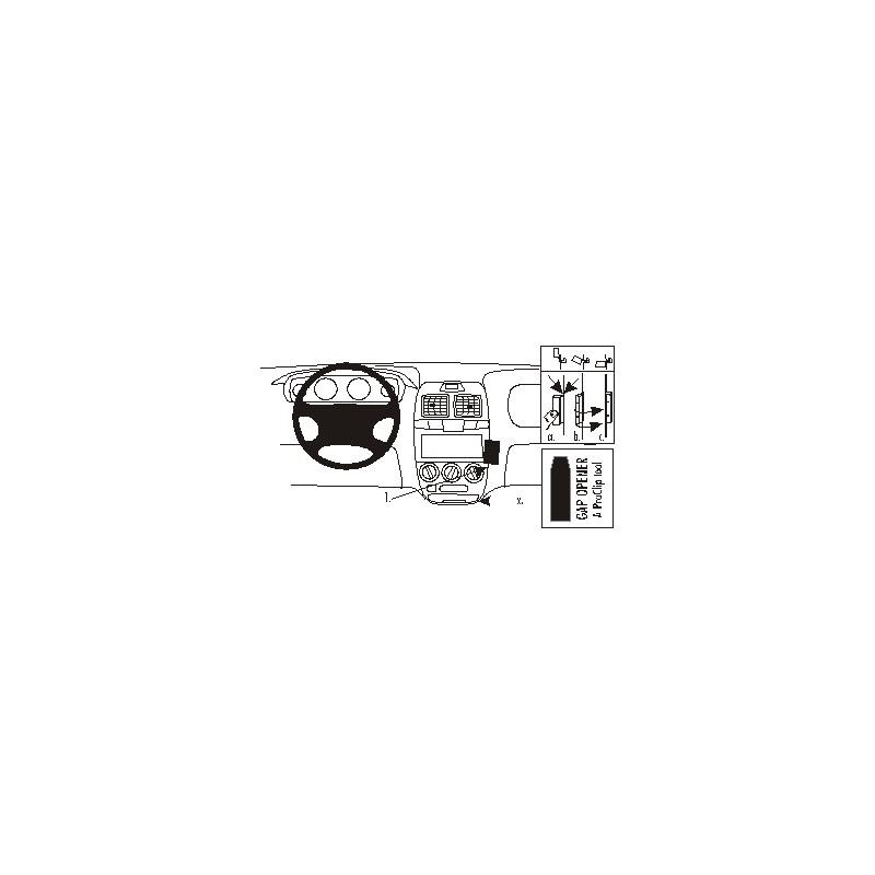 Brodit ProClip Angled Mount - Hyundai Accent 2000-2005 Brodit ProClip Angled Mount - Hyundai Accent 2000-2005