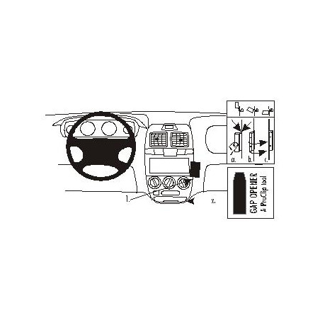Brodit ProClip Angled Mount - Hyundai Accent 2000-2005
