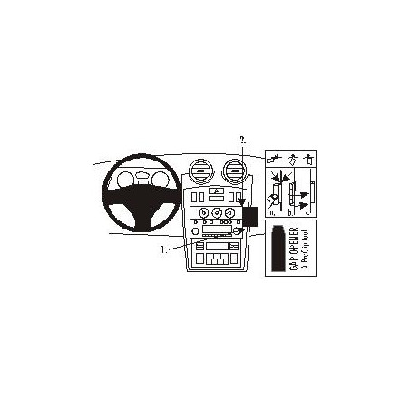 Brodit ProClip Angled Mount - Hyundai Coupé 2002-2009