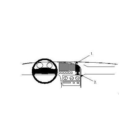 Brodit ProClip Center Mount - Hyundai Elantra 1991-1995