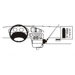 Brodit ProClip Angled Mount - Hyundai Elantra 1996-2000