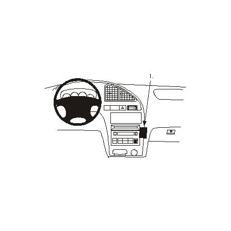 Brodit ProClip Angled Mount - Hyundai Elantra 2001-2003 wood