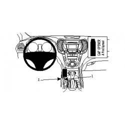 Brodit ProClip Center mnt Hyundai Grand Santa Fe/Santa Fe 13-18
