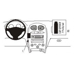 Brodit ProClip Center Mount - Hyundai Santa Fe 2001-2005