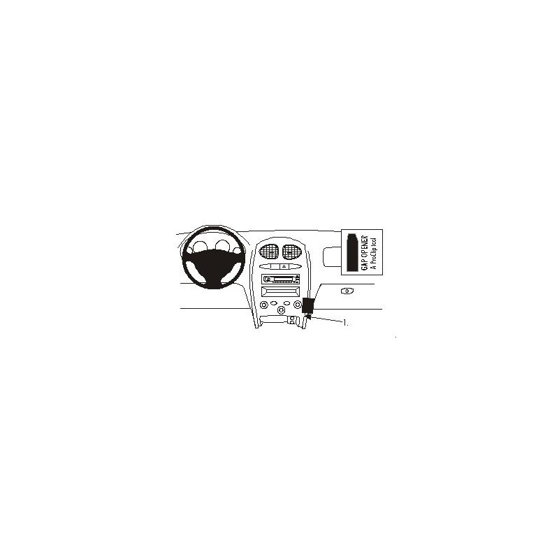 Brodit ProClip Angled Mount - Hyundai Santa Fe 2001-2005 Brodit ProClip Angled Mount - Hyundai Santa Fe 2001-2005
