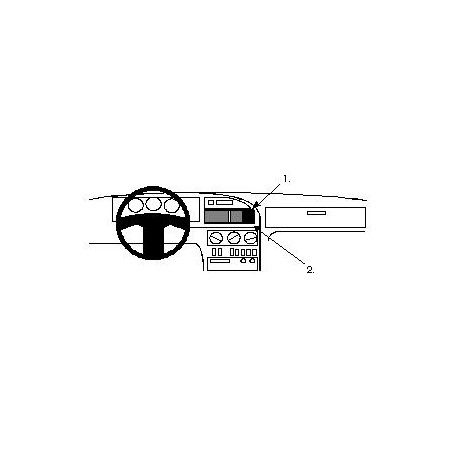 Brodit ProClip Center Mount - Hyundai Scope 1991-1994