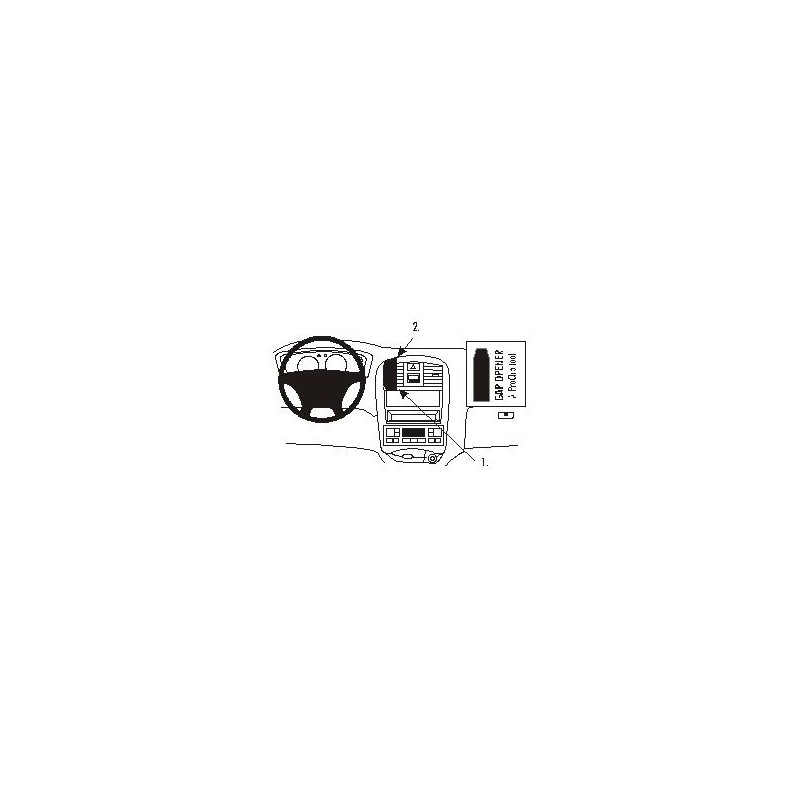 Brodit ProClip Center Mount - Hyundai Sonata 2002-2004 Brodit ProClip Center Mount - Hyundai Sonata 2002-2004