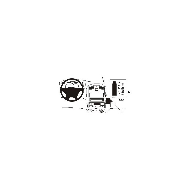 Brodit ProClip Angled Mount - Hyundai Sonata 2002-2004 Brodit ProClip Angled Mount - Hyundai Sonata 2002-2004