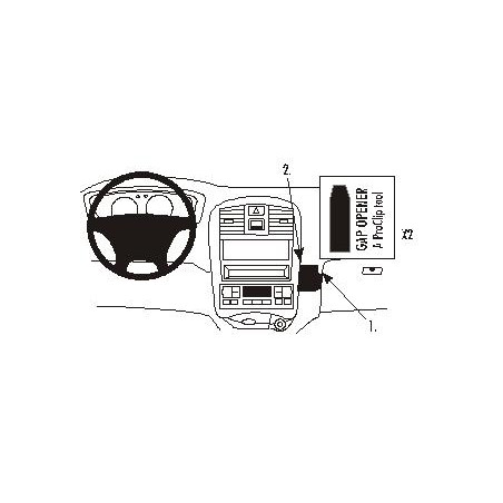 Brodit ProClip Angled Mount - Hyundai Sonata 2002-2004