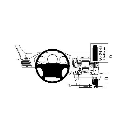 Brodit ProClip Angled Mount - Hyundai Sonata 2009-2010