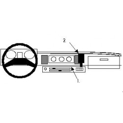 Brodit ProClip Angled Mount - Isuzu Trooper 1982-1993