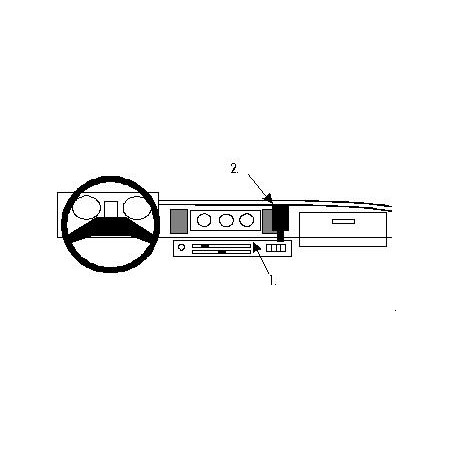 Brodit ProClip Angled Mount - Isuzu Trooper 1982-1993