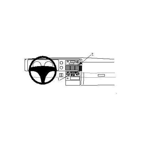 Brodit ProClip Angled Mount - Isuzu Trooper 1994-1996