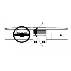 Brodit ProClip Center mount - Jaguar XJ6 Serie 2/3 1979-1983