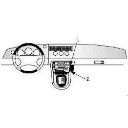 Brodit ProClip Angled mount - Jaguar XK-Series / XK8 / XKR 97-06