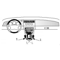 Brodit ProClip Console left/right-Jaguar XK-Series/XK8/XKR 97-06