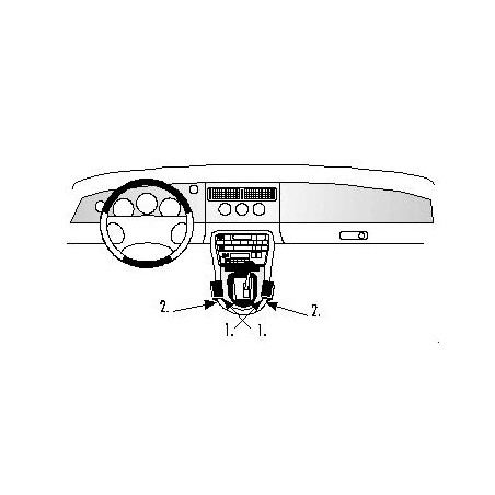 Brodit ProClip Console left/right-Jaguar XK-Series/XK8/XKR 97-06