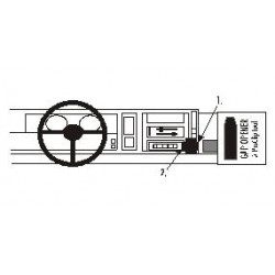 Brodit ProClip Angled Mount - Jeep Cherokee 1988-1996