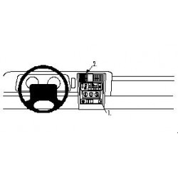 Brodit ProClip Center Mount - Jeep Cherokee 1997-2001