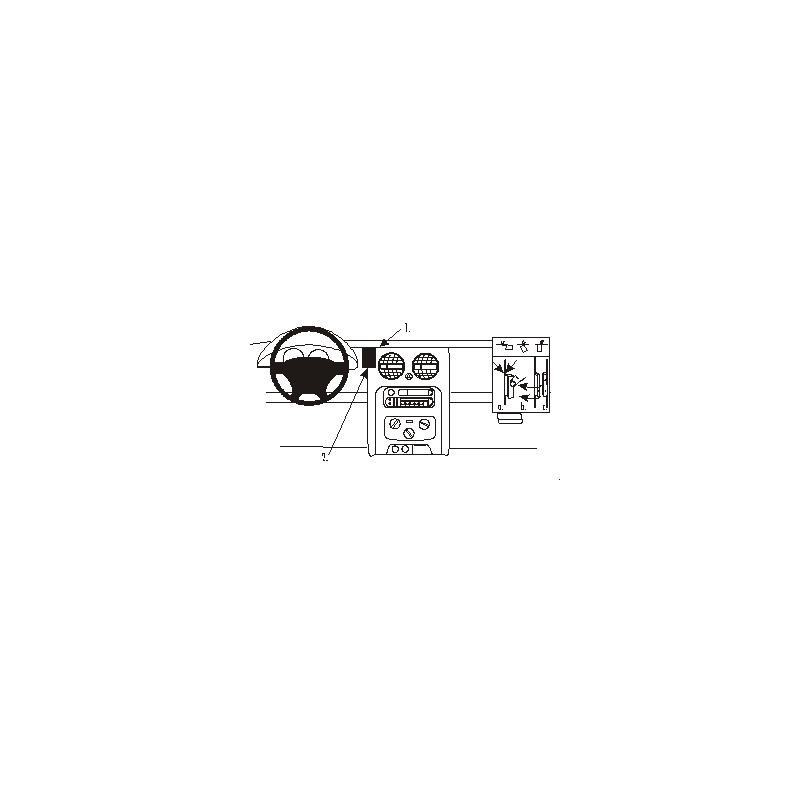 Brodit ProClip Center Mount - Jeep Cherokee 2002-2008 Brodit ProClip Center Mount - Jeep Cherokee 2002-2008