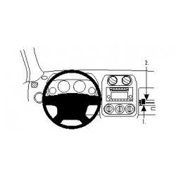 Brodit ProClip Angled mount - Jeep Compass/Patriot 2009-2017
