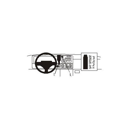 Brodit ProClip Center  mount - Jeep Grand Cherokee 1996-1998