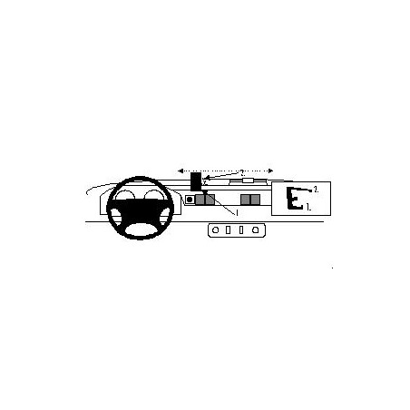 Brodit ProClip Center Mount - Land Rover Defender 1998-2006