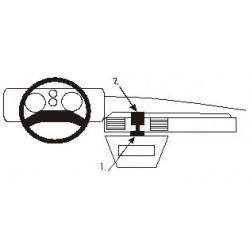 Brodit ProClip Center Mount - Land Rover Discovery 1+2 1990-1993