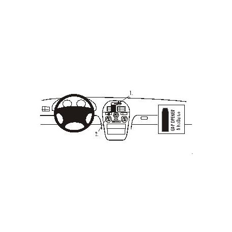 Brodit ProClip Center Mount - Mitsubishi Carisma 1996-1998