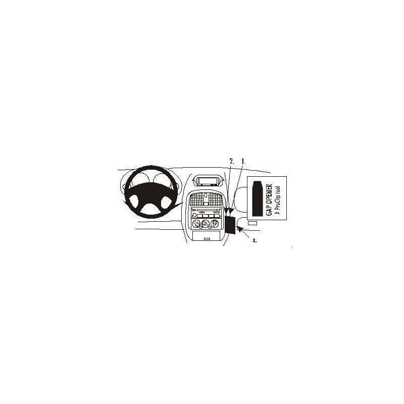 Brodit ProClip Angled Mount - Mitsubishi Carisma 1999-2005 Brodit ProClip Angled Mount - Mitsubishi Carisma 1999-2005