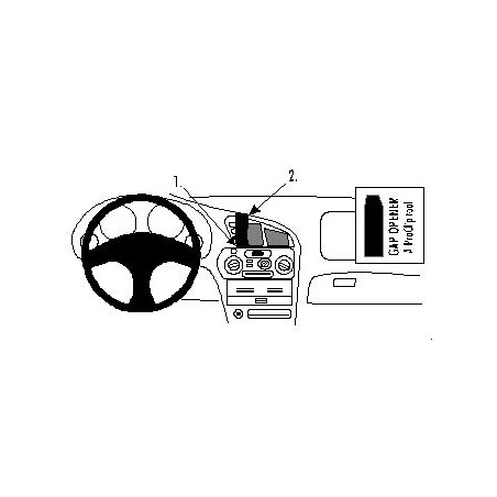 Brodit ProClip Center Mount - Mitsubishi Colt/Lancer 1996-2004