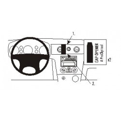 Brodit ProClip Center Mount - Mitsubishi Outlander 2003-2006