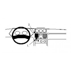 Brodit ProClip Center Mount - Mitsubishi Pajero/Shogun 1992-1999