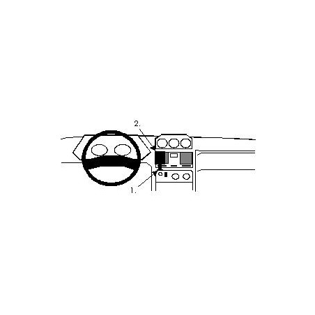 Brodit ProClip Center Mount - Mitsubishi Pajero/Shogun 1992-1999