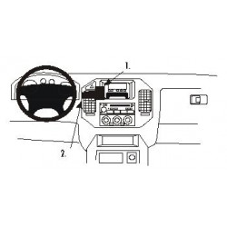 Brodit ProClip Center Mount - Mitsubishi Pajero 2000-2006