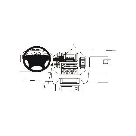 Brodit ProClip Center Mount - Mitsubishi Pajero 2000-2006