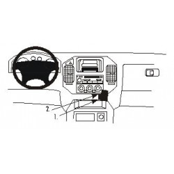 Brodit ProClip Angled Mount - Mitsubishi Pajero/Shogun 2000-2006