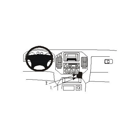 Brodit ProClip Angled Mount - Mitsubishi Pajero/Shogun 2000-2006