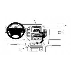 Brodit ProClip Angled Mount - Mitsubishi Pajero 2000-2006