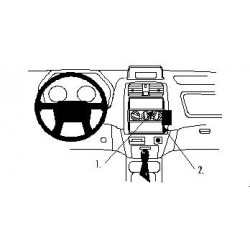 Brodit ProClip Angled Mount - Mitsubishi Space Star 1999-2002