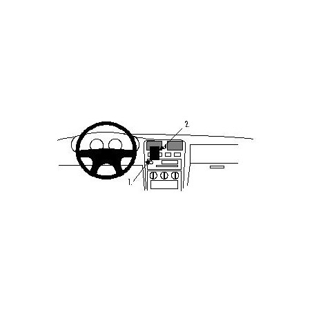 Brodit ProClip Center Mount - Nissan Almera 1996-1999